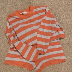 Free People Malibu Surf Striped Sweater Set
